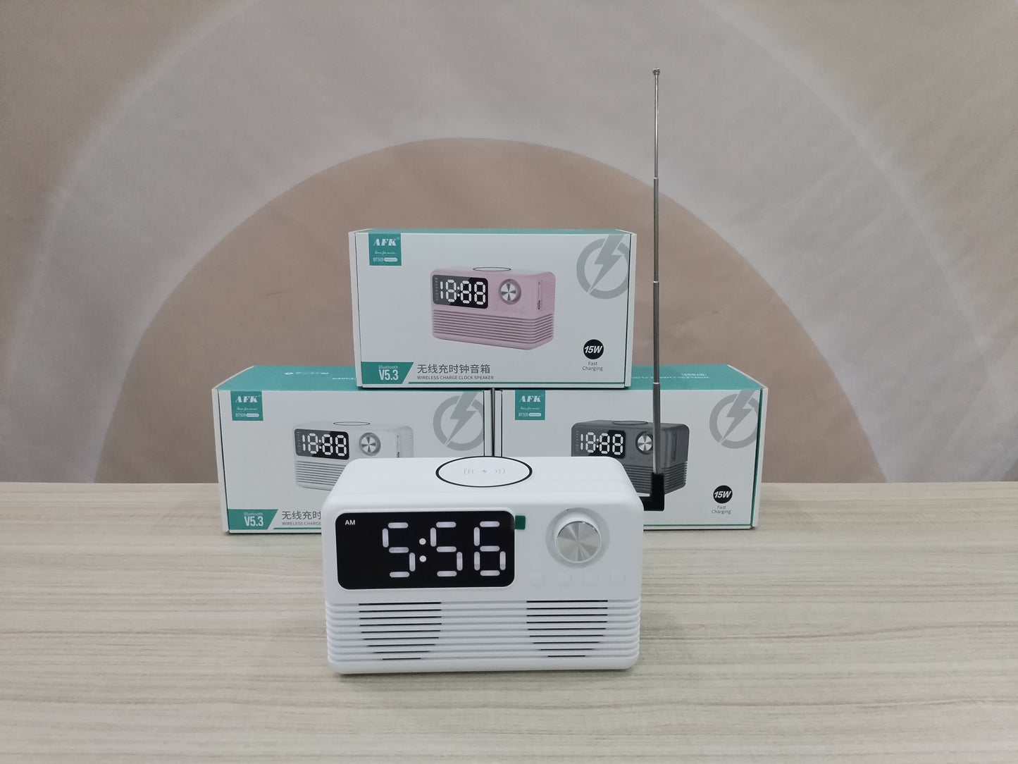 BT509 Bluetooth Speaker Dual Alarm Clock Multi Functional TF Card Suitable for Multi Locations