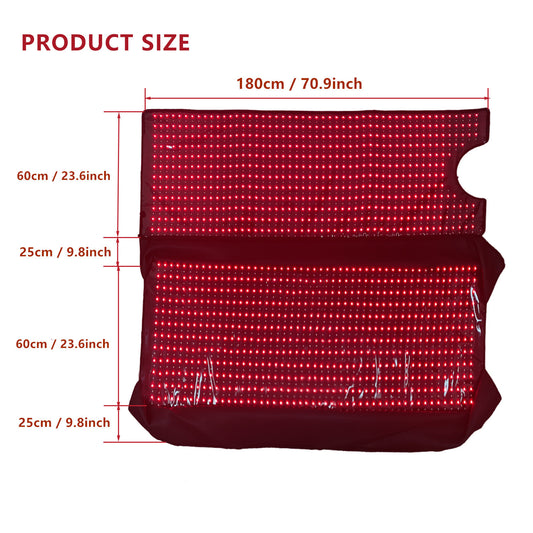 LED Red Light Physical Therapy Blanket 1.8m Heating Sleep Bag 3D Bag