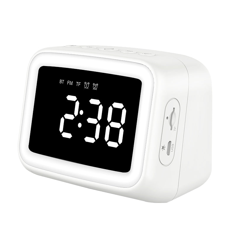 BT511 Bluetooth Speaker With Light, Alarm Clock,  Temperature, TF Card,Broadcast, , Call, FM Radio,  Multifunction, Multi scenarios