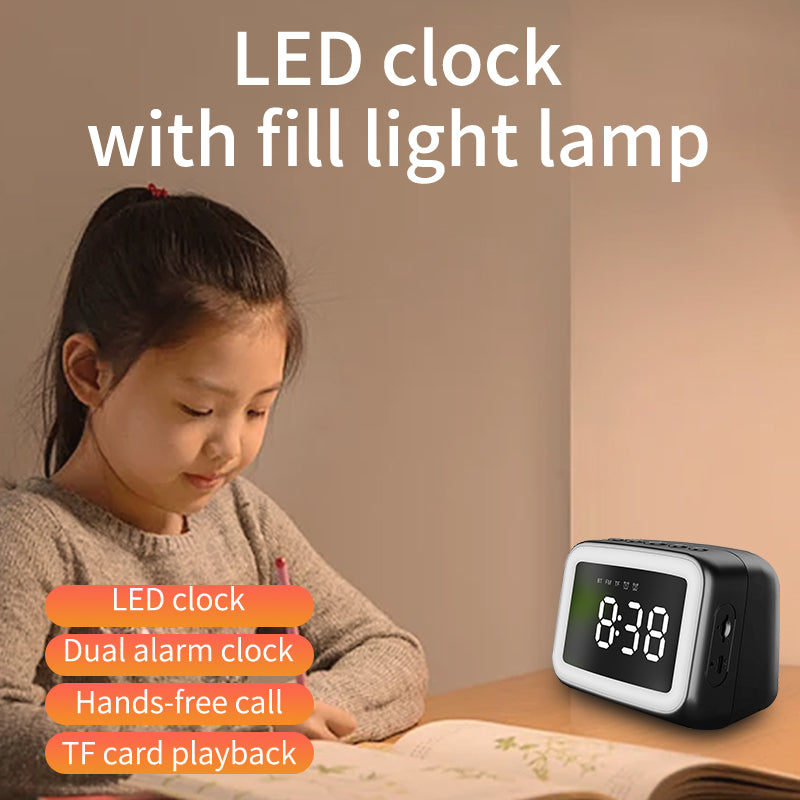 BT511 Bluetooth Speaker With Light, Alarm Clock,  Temperature, TF Card,Broadcast, , Call, FM Radio,  Multifunction, Multi scenarios