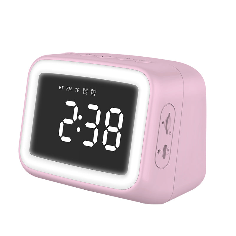 BT511 Bluetooth Speaker With Light, Alarm Clock,  Temperature, TF Card,Broadcast, , Call, FM Radio,  Multifunction, Multi scenarios