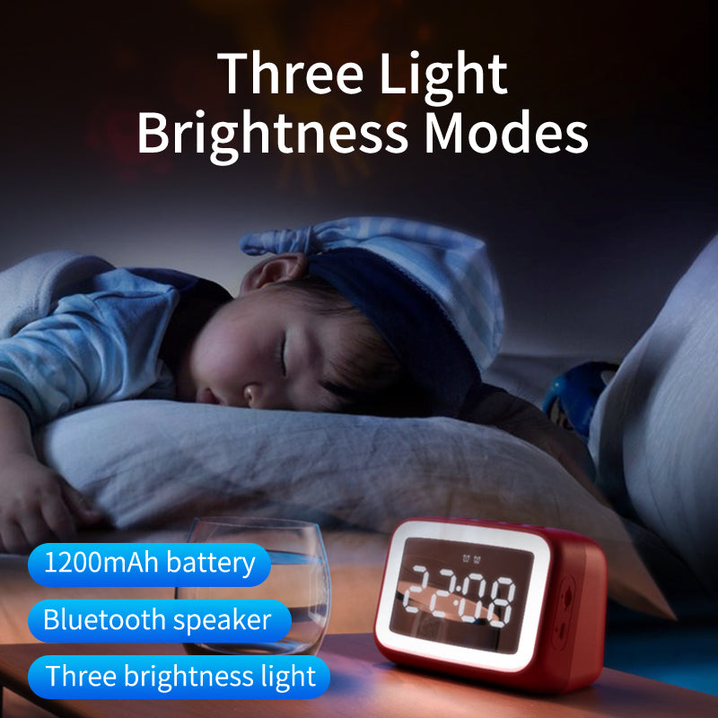 BT511 Bluetooth Speaker With Light, Alarm Clock,  Temperature, TF Card,Broadcast, , Call, FM Radio,  Multifunction, Multi scenarios