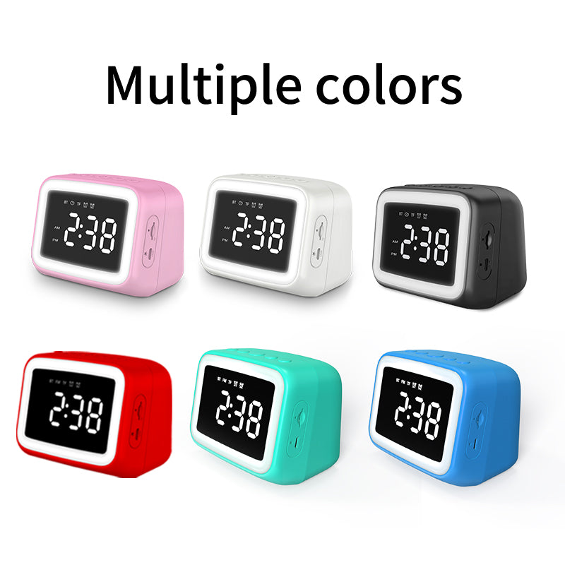 BT511 Bluetooth Speaker With Light, Alarm Clock,  Temperature, TF Card,Broadcast, , Call, FM Radio,  Multifunction, Multi scenarios