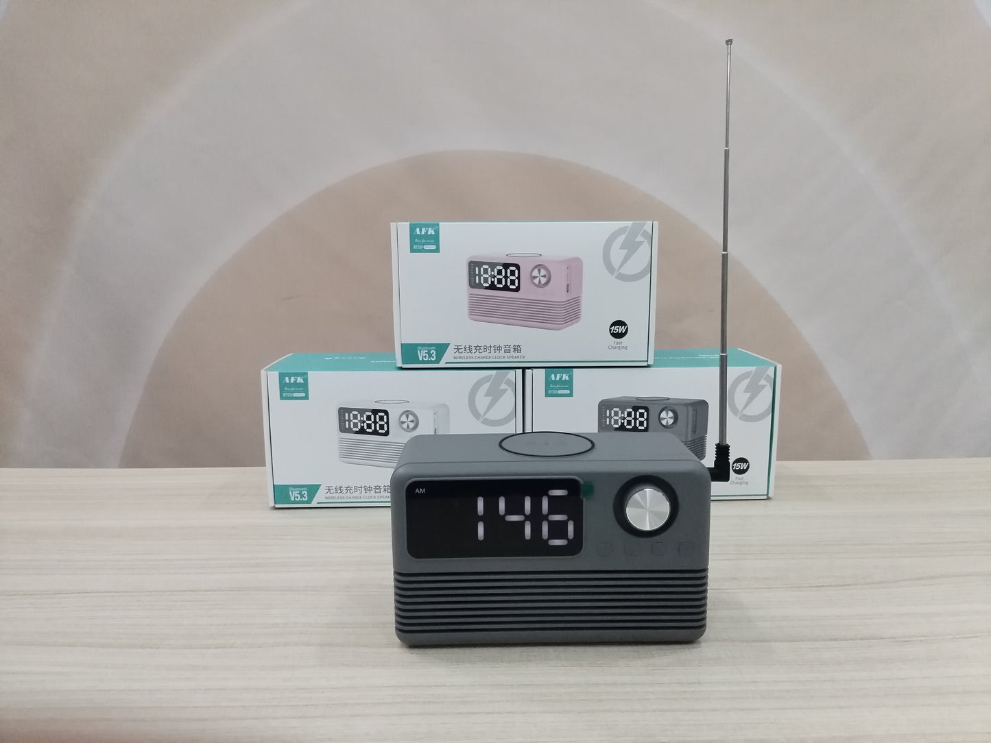 BT509 Bluetooth Speaker Dual Alarm Clock Multi Functional TF Card Suitable for Multi Locations