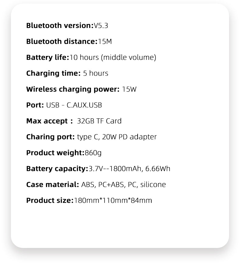 BT509 Bluetooth Speaker Dual Alarm Clock Multi Functional TF Card Suitable for Multi Locations