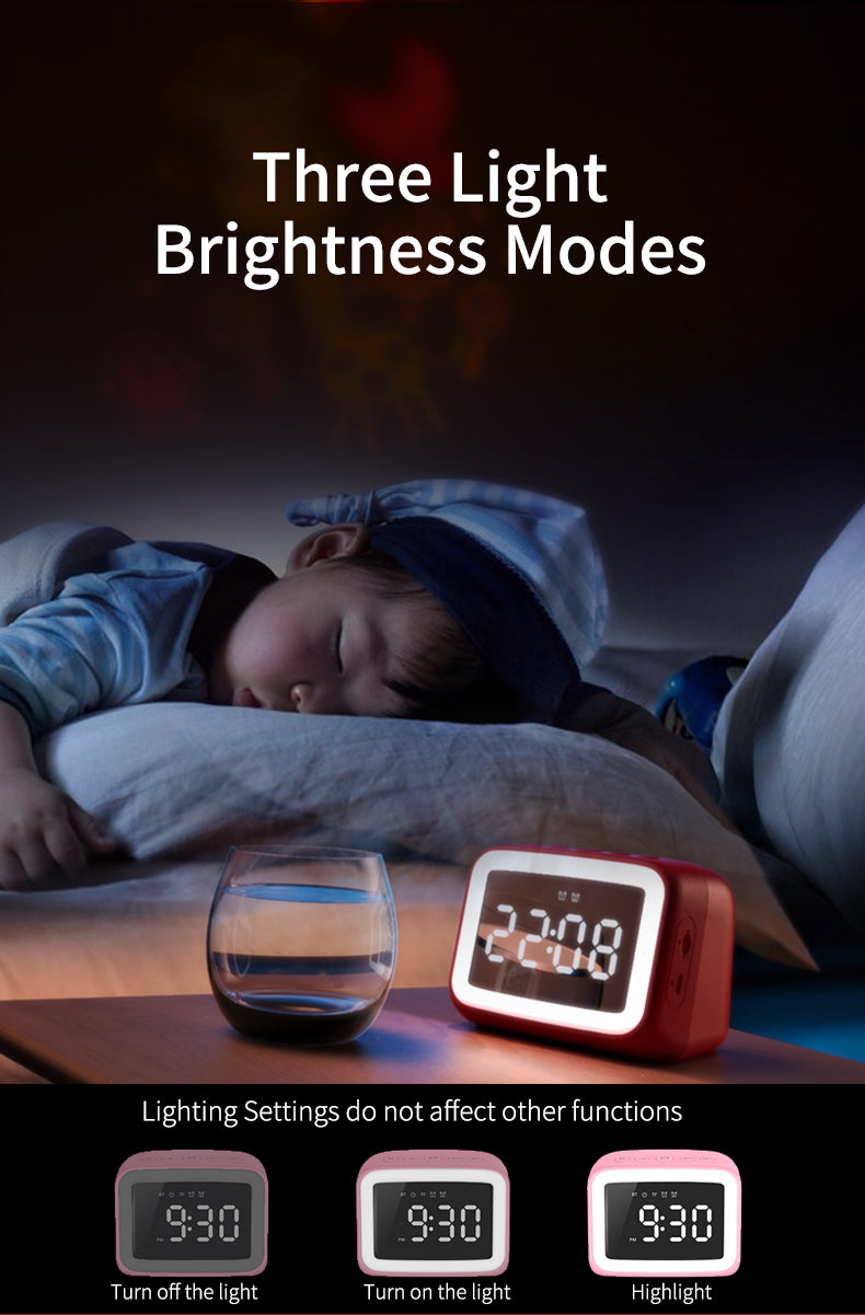 BT511 Bluetooth Speaker With Light, Alarm Clock,  Temperature, TF Card,Broadcast, , Call, FM Radio,  Multifunction, Multi scenarios