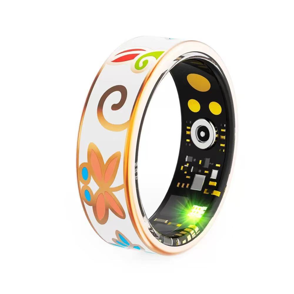 Colorful Smart Ring Sleep Health Monitoring Sport Step Counting Waterproof