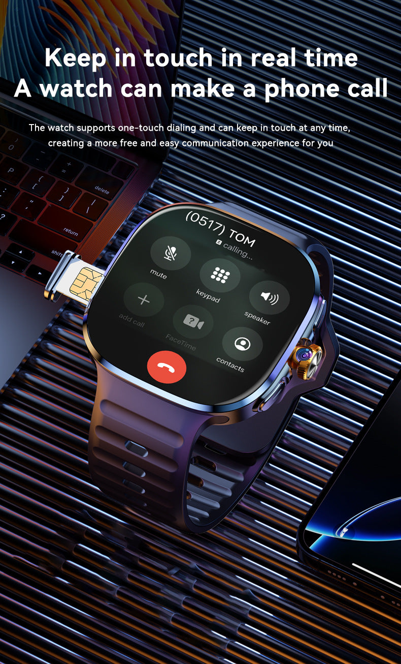 M99 Smart Watch 2.4" HD AMOLED 5G Card APP Downloading NFC Video Calling