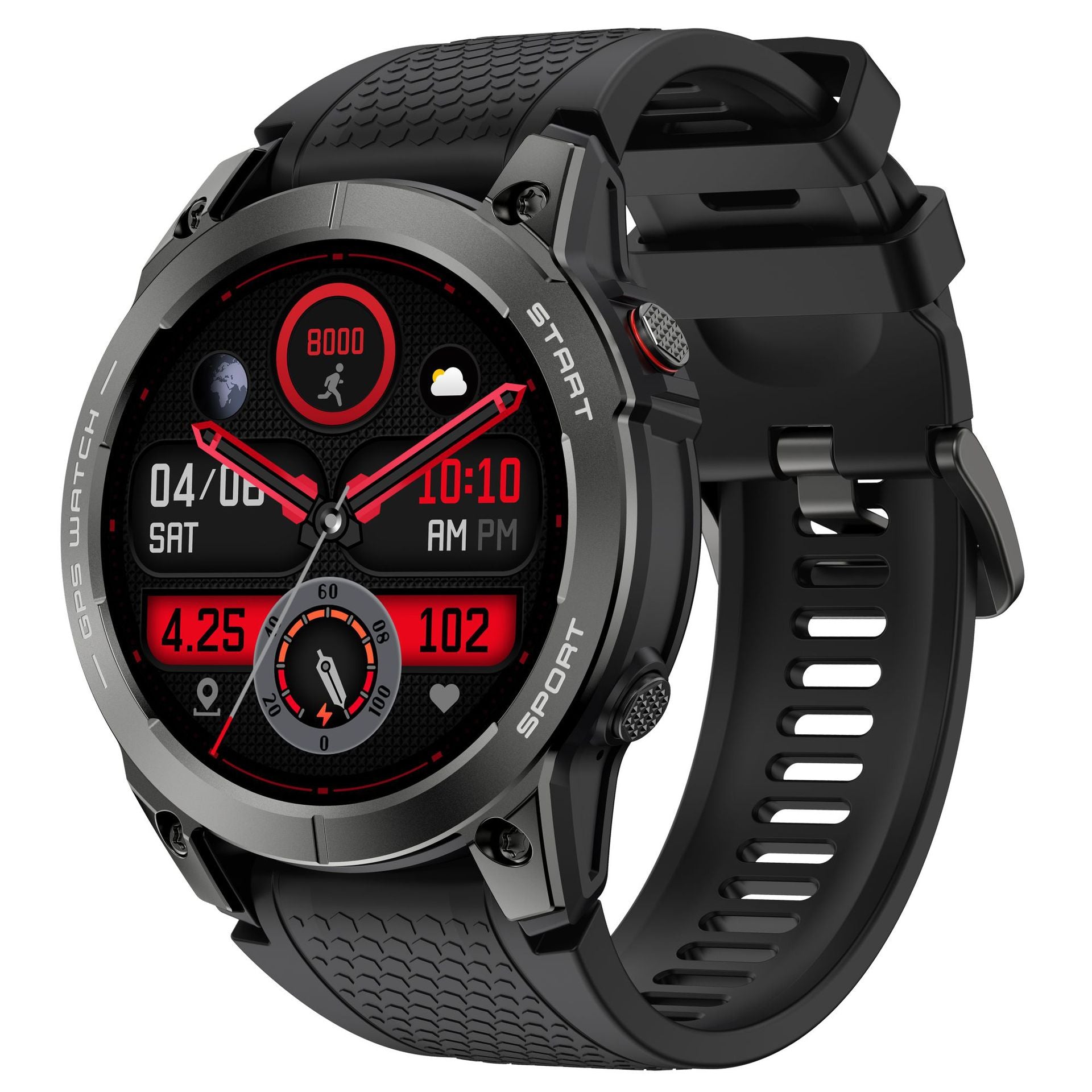S53 Smart Watch 1.43" Bluetooth Calling Heart Rate Step Counting Sleep GPS Positioning Three Prevention Sport