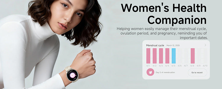 HT43 Smart Watch Bluetooth Calling GPS Sport Track Compass Outdoor Lady