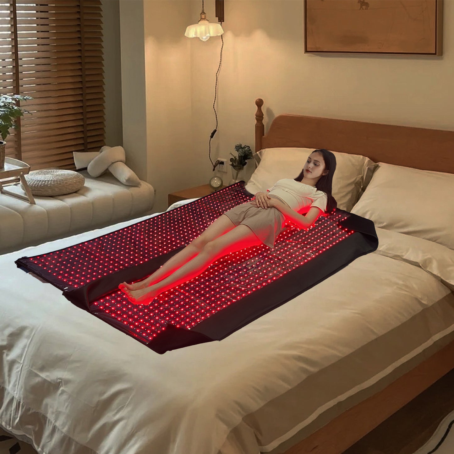 LED Red Light Physical Therapy Blanket 1.8m Heating Sleep Bag 3D Bag