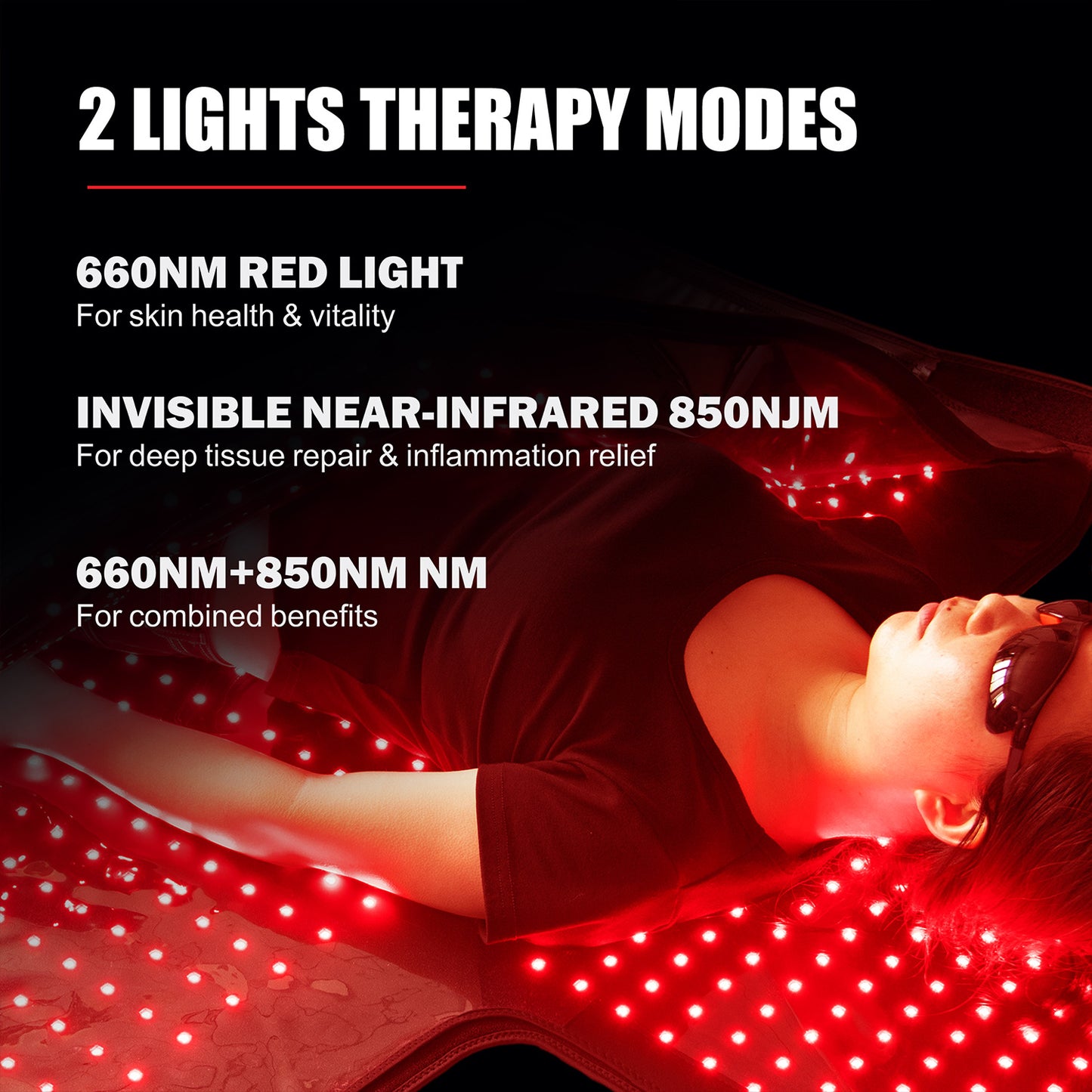 LED Red Light Heating Sleeping Bag 660/850=1:1, 2184 Leds FDA FCC CE