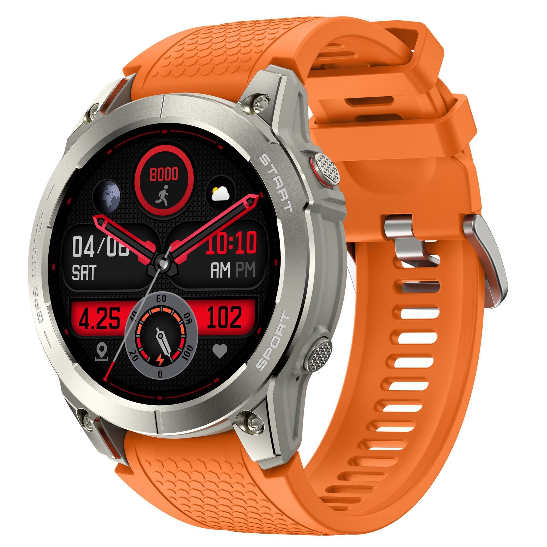 S53 Smart Watch 1.43" Bluetooth Calling Heart Rate Step Counting Sleep GPS Positioning Three Prevention Sport