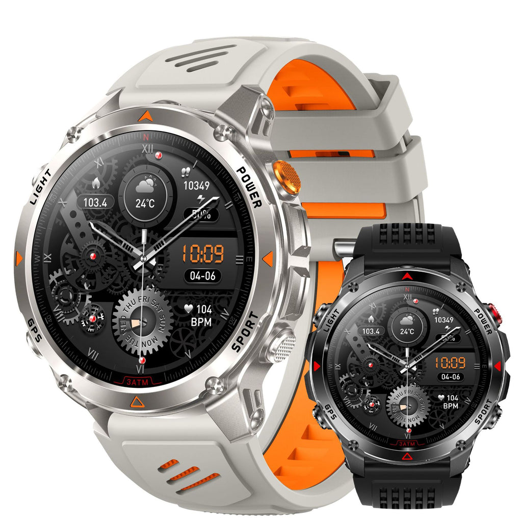 HT37 Smart Watch 1.46" Bluetooth Heart Rate Step GPS Positioning Sport Three Preventions