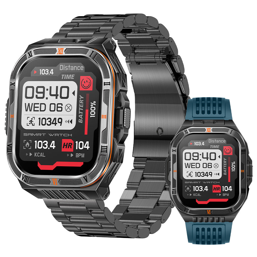 HT38 Smart Watch Bluetooth Calling Flashlight Compass Heart Rate Monitoring Outdoor Sport