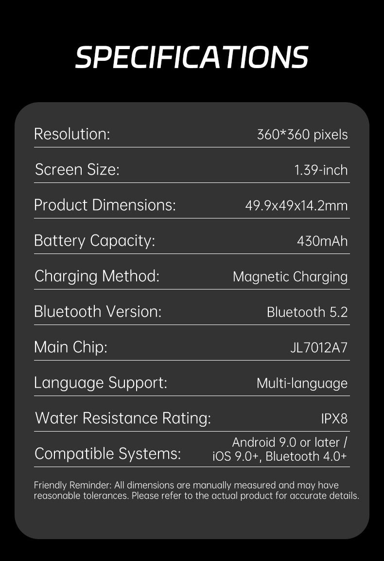 S90Z Smart Watch Heart Rate Blood Oxygen Health Monitoring Sport Bluetooth Calling