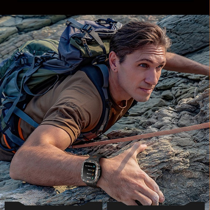 HT38 Smart Watch Bluetooth Calling Flashlight Compass Heart Rate Monitoring Outdoor Sport