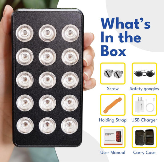 Chargeable beauty device therapy LED portable mini 60 LED red light device