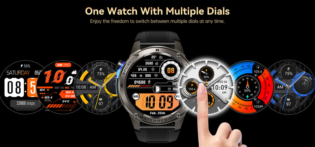 DM56 Smart Watch Bluetooth Calling Heart Rate Step Sleep Monitoring GPS Positioning Outdoor Three Prevention