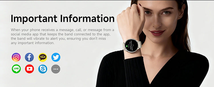 HT43 Smart Watch Bluetooth Calling GPS Sport Track Compass Outdoor Lady