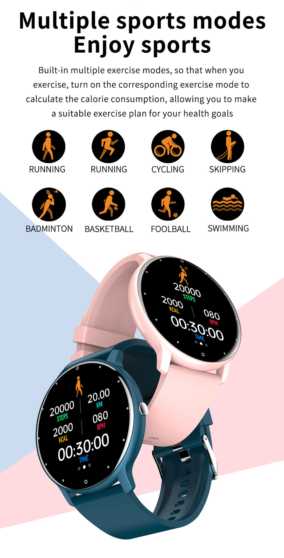 ZL02 Smart Watch  HD Heart Rate Blood Pressure Blood Oxygen IP67