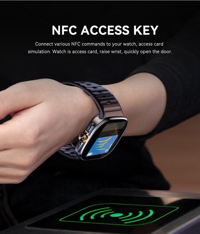 M99 Smart Watch 2.4" HD AMOLED 5G Card APP Downloading NFC Video Calling