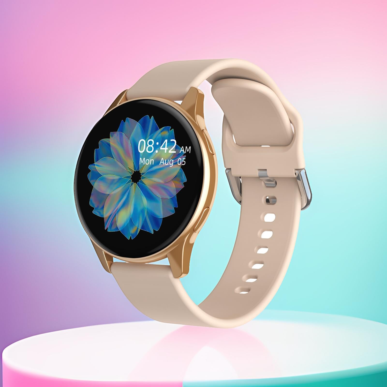T2 Pro Smart Watch Round Screen Bluetooth Calling Message Notification Sport Record Male/Female