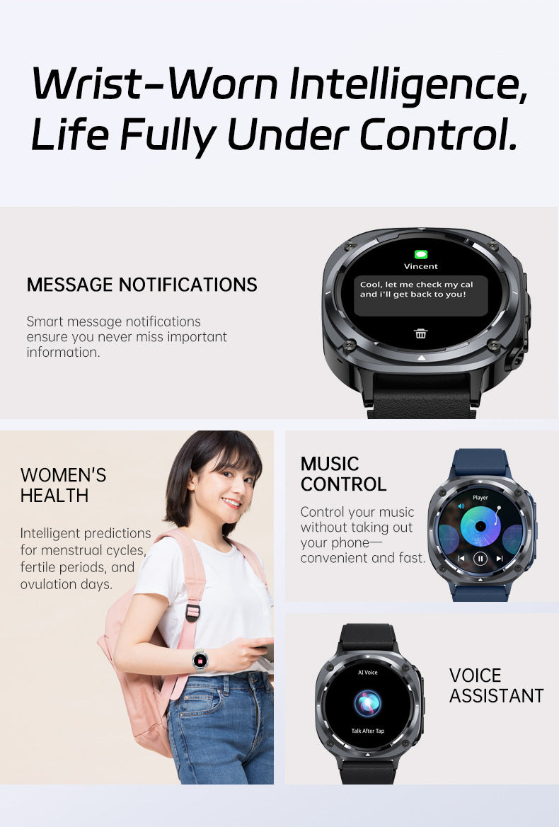 S90Z Smart Watch Heart Rate Blood Oxygen Health Monitoring Sport Bluetooth Calling