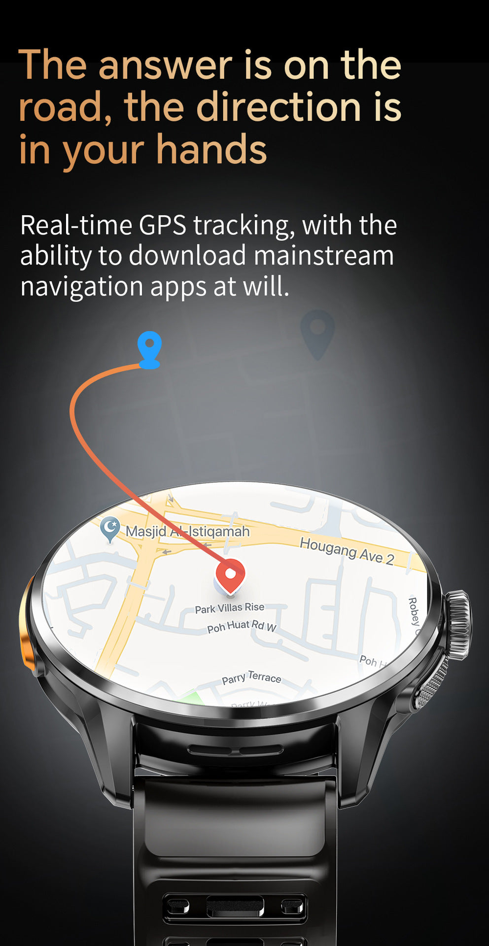 H100 Smart Watch 5G Card Google Store APP Downloading Photo SIM Card + Bluetooth Dual System
