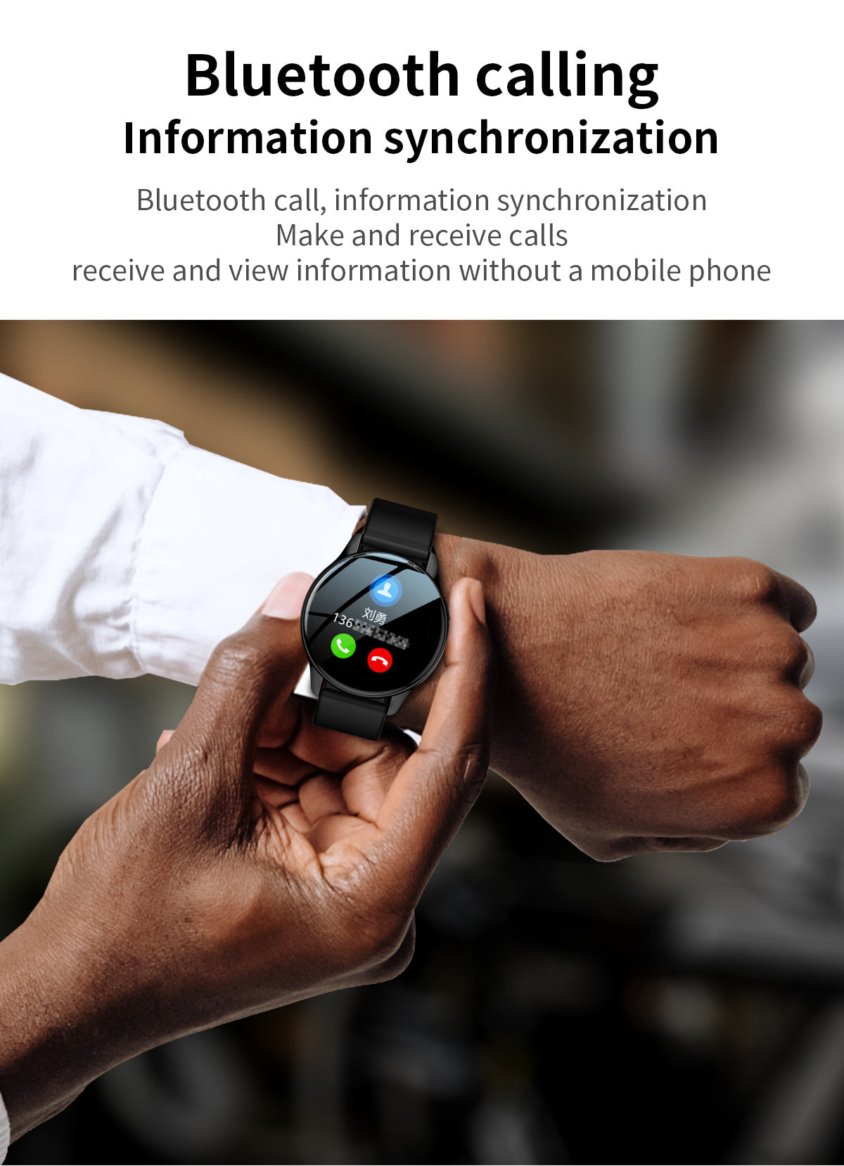 T2 Pro Smart Watch Round Screen Bluetooth Calling Message Notification Sport Record Male/Female