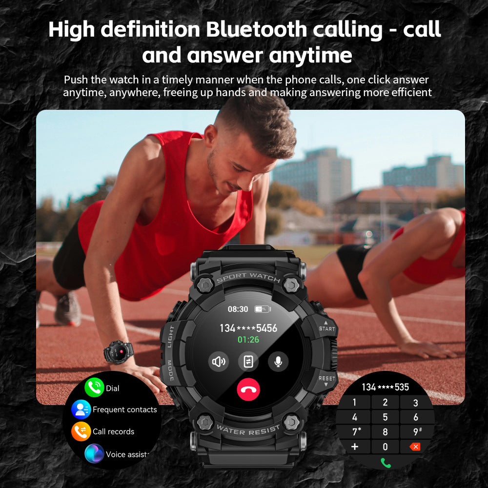 LOKMAT ATTACK GT Smart Watch Bluetooth Calling SOS Compass Out Door Health Monitoring
