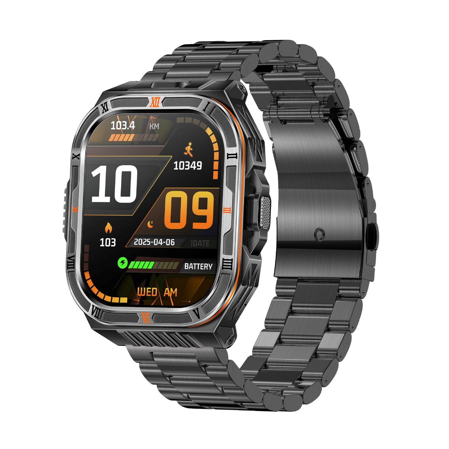 HT38 Smart Watch Bluetooth Calling Flashlight Compass Heart Rate Monitoring Outdoor Sport