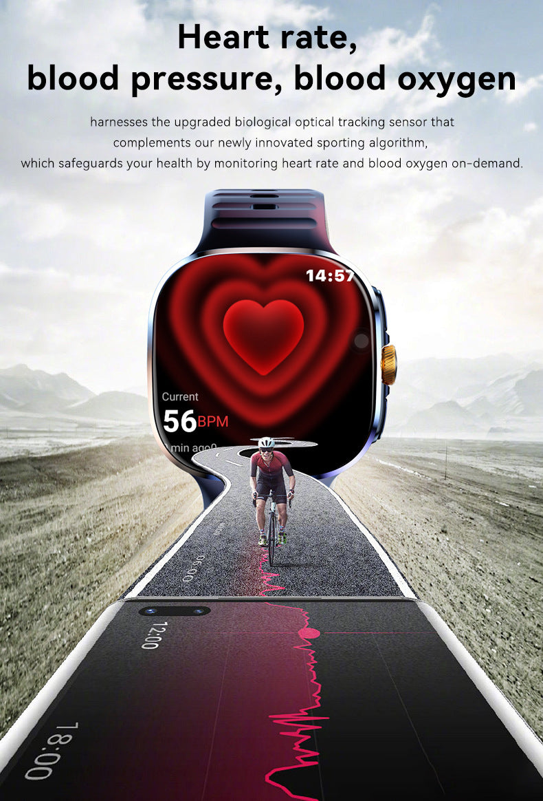 M99 Smart Watch 2.4" HD AMOLED 5G Card APP Downloading NFC Video Calling