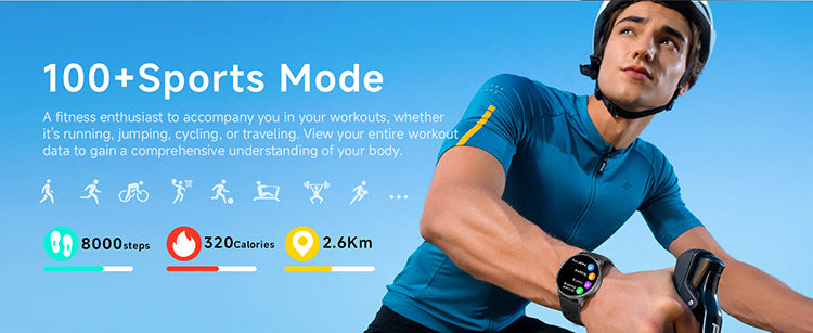 HT43 Smart Watch Bluetooth Calling GPS Sport Track Compass Outdoor Lady