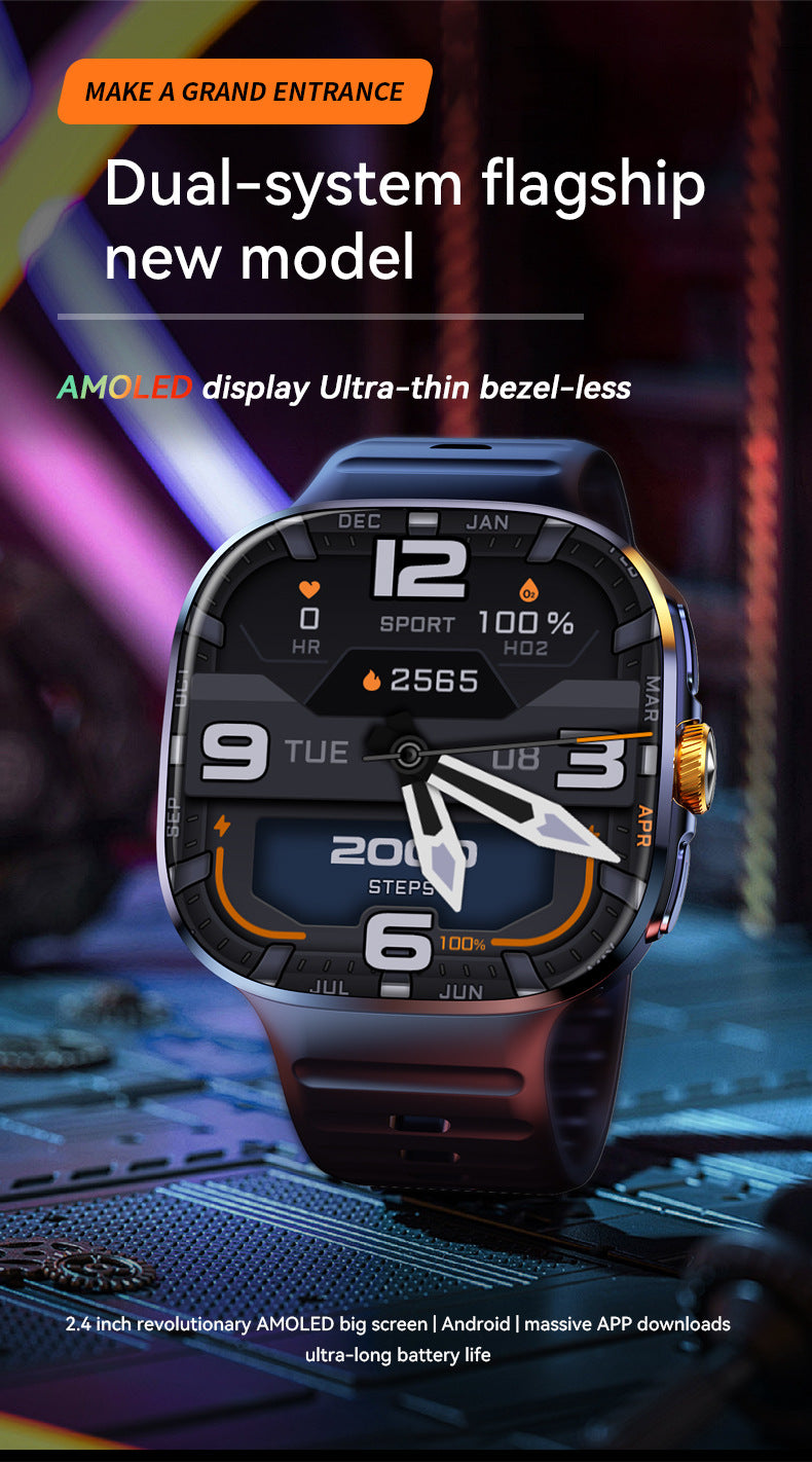 M99 Smart Watch 2.4" HD AMOLED 5G Card APP Downloading NFC Video Calling