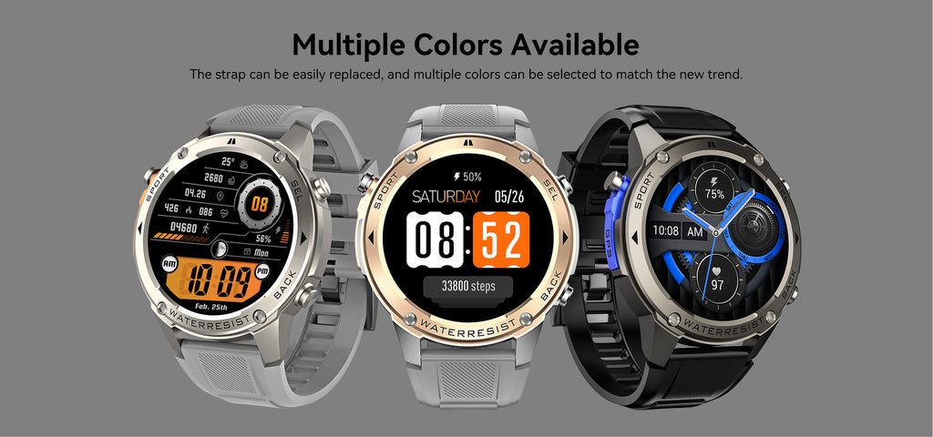 DM56 Smart Watch Bluetooth Calling Heart Rate Step Sleep Monitoring GPS Positioning Outdoor Three Prevention