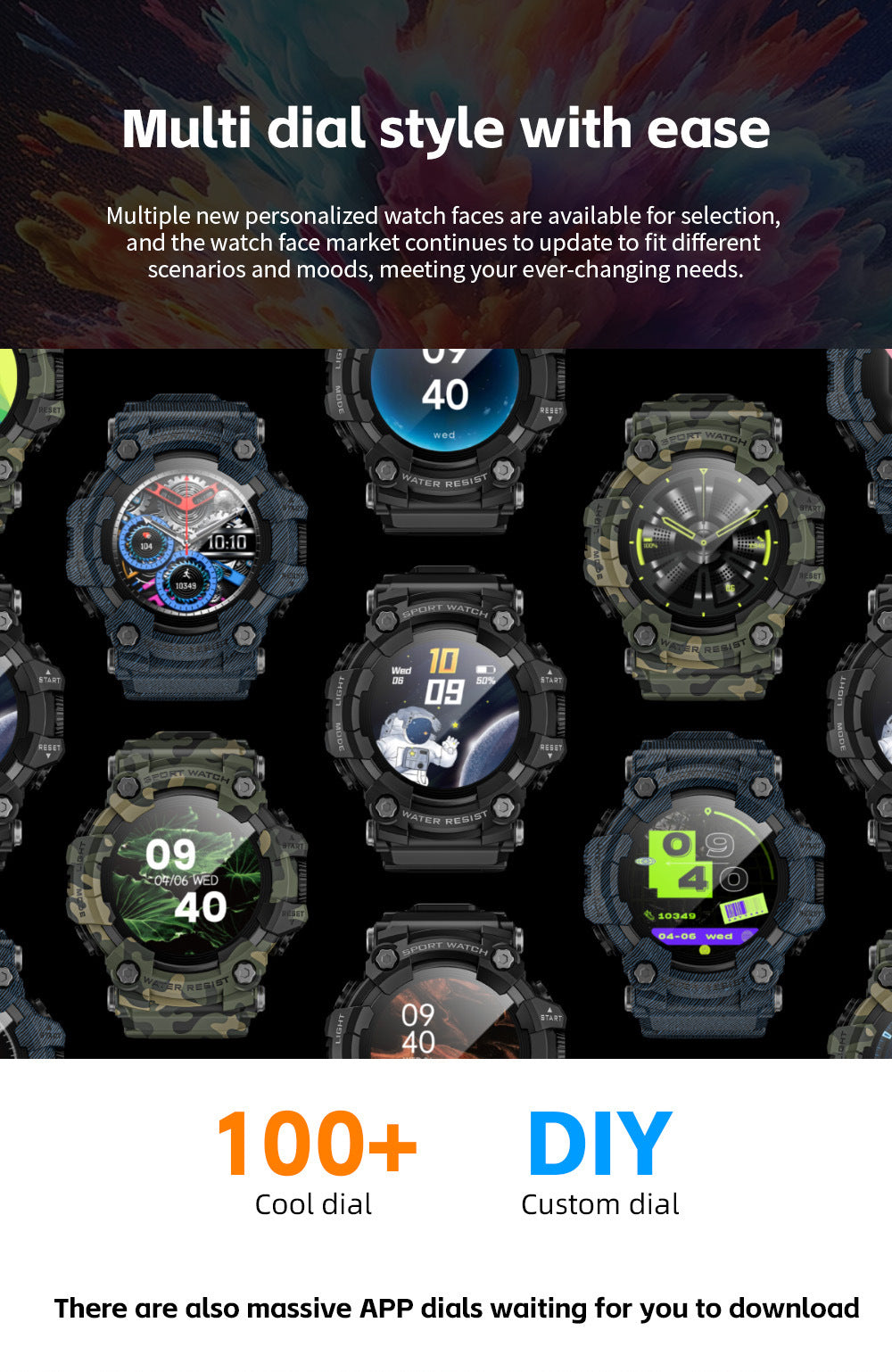 LOKMAT ATTACK GT Smart Watch Bluetooth Calling SOS Compass Out Door Health Monitoring