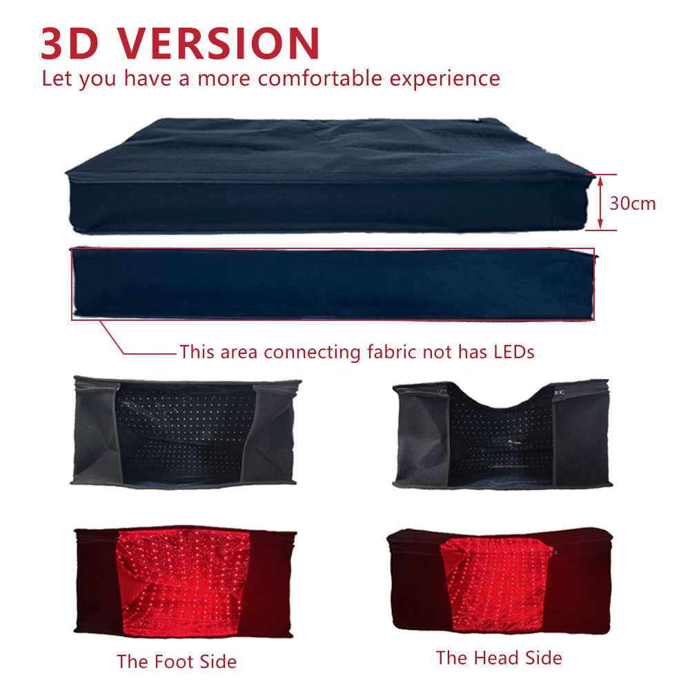 LED Red Light Physical Therapy Blanket 1.8m Heating Sleep Bag 3D Bag