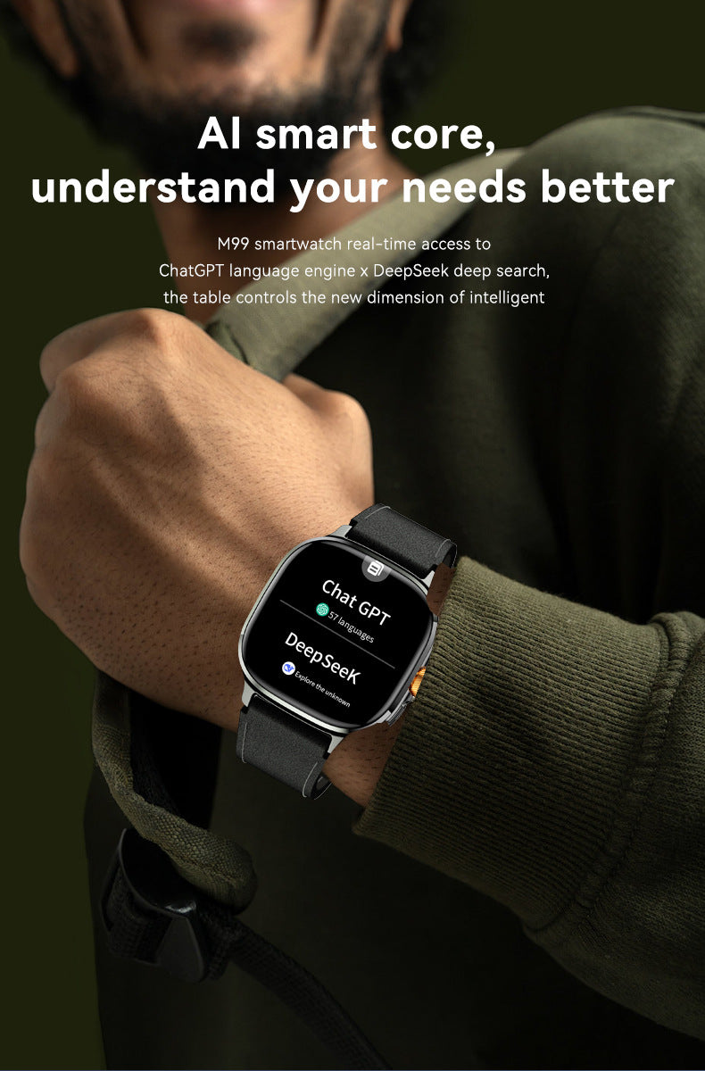 M99 Smart Watch 2.4" HD AMOLED 5G Card APP Downloading NFC Video Calling