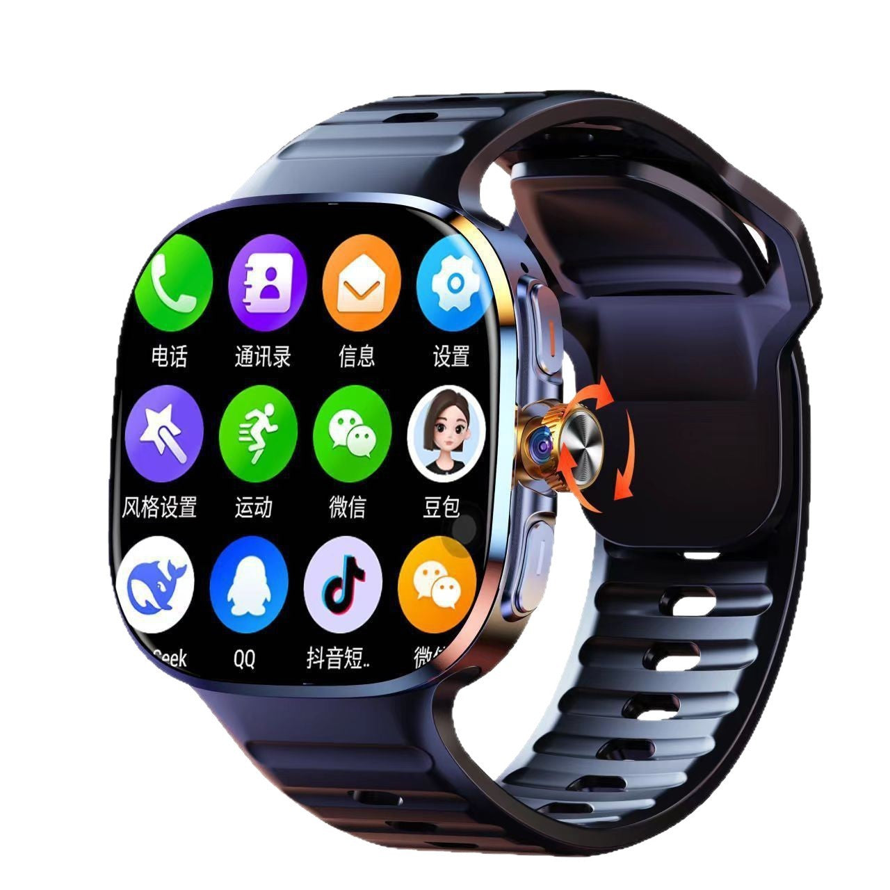 M99 Smart Watch 2.4" HD AMOLED 5G Card APP Downloading NFC Video Calling