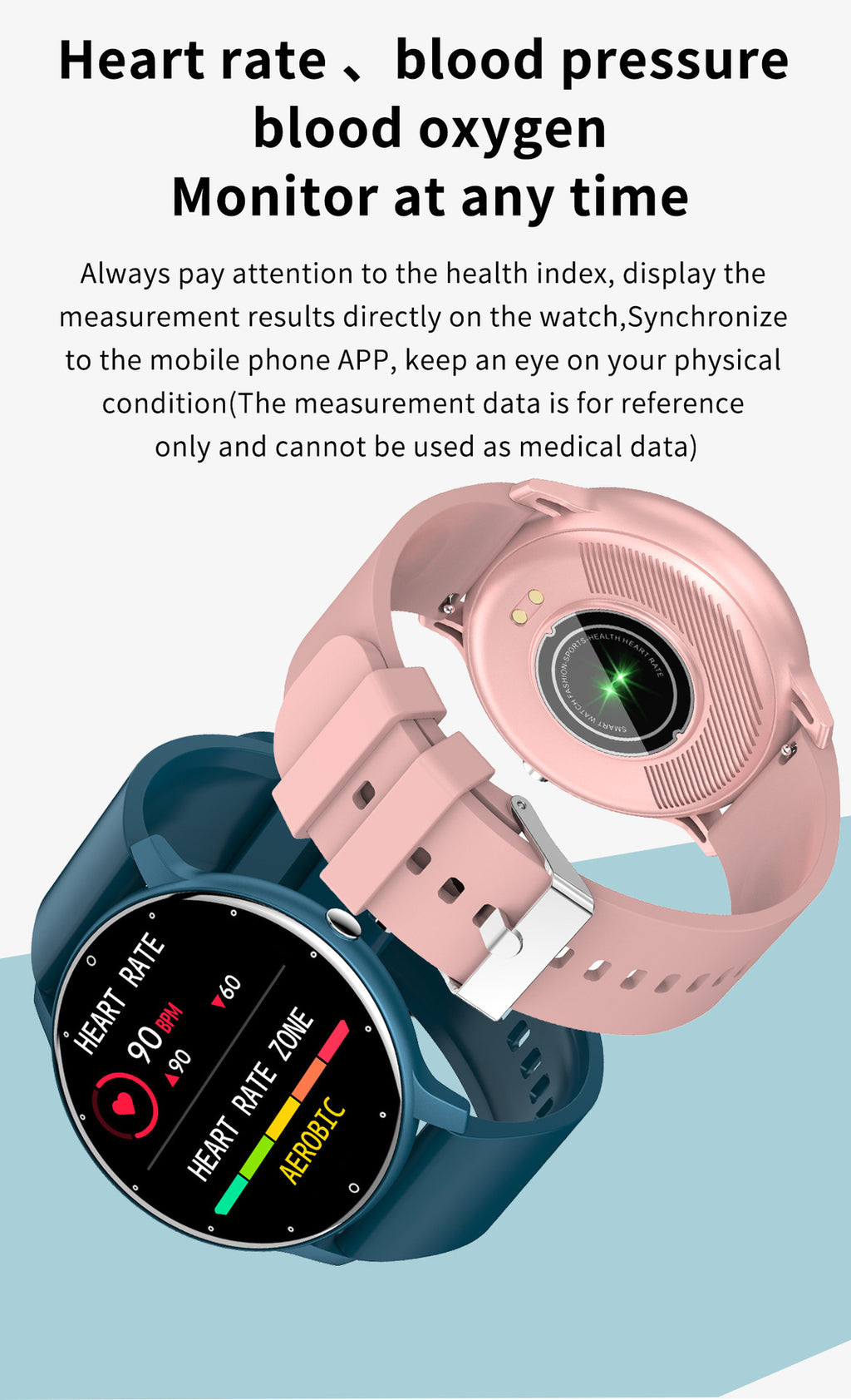 ZL02 Smart Watch  HD Heart Rate Blood Pressure Blood Oxygen IP67