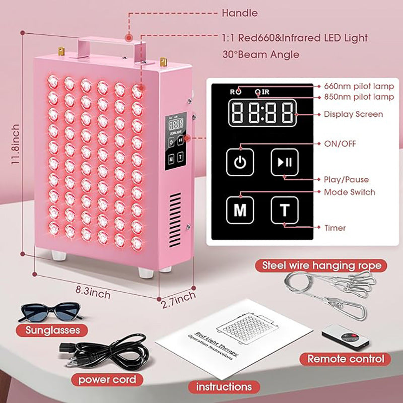 Far-infrared beauty device  near-infrared physiotherapy 100W red light wave