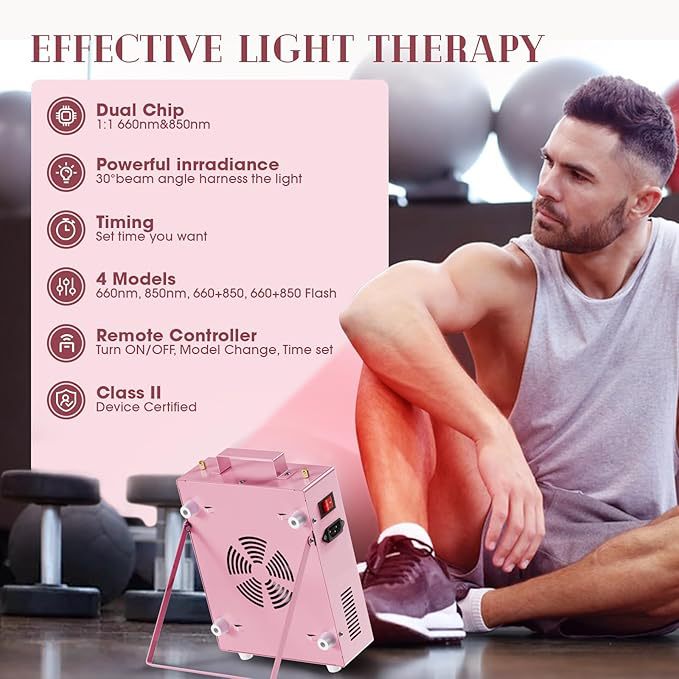 Far-infrared beauty device  near-infrared physiotherapy 100W red light wave