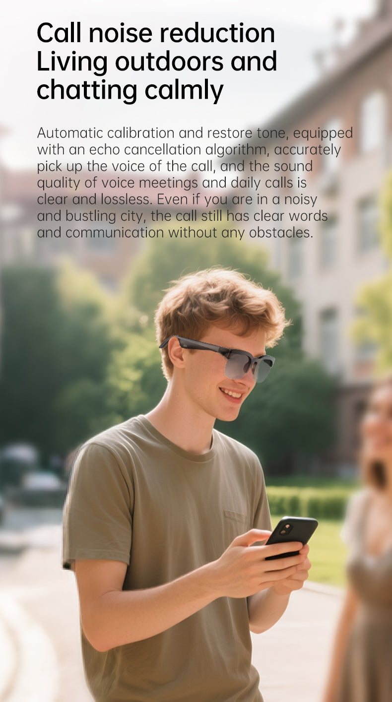 XG 89 Smart Glasses With Music Photo Camera Translation Bluetooth Calling