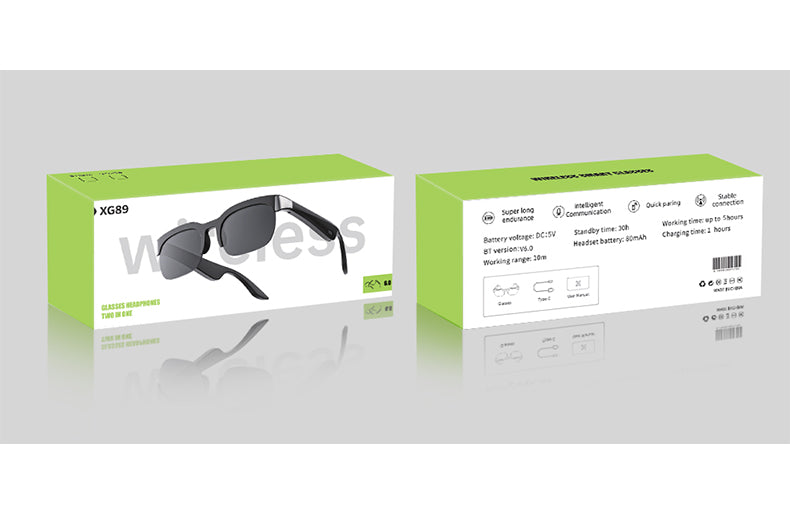 XG 89 Smart Glasses With Music Photo Camera Translation Bluetooth Calling